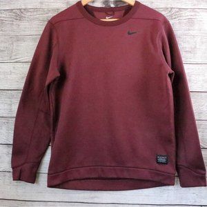Nike Golf Logo SMALL Burgandy Women's Pullover Sweater